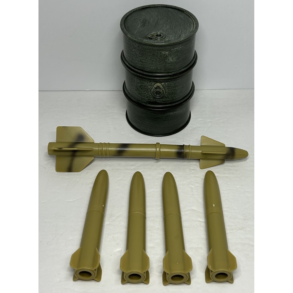 Missiles Projectiles Replacement Pieces Parts Army Oil Drum Play Set